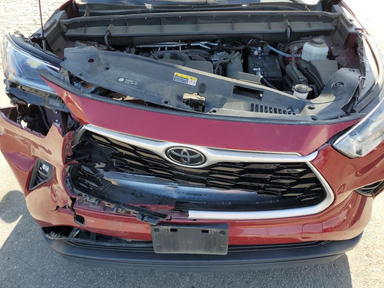2021 Toyota Highlander L VIN: 5TDZZRAH6MS059871 Lot: 57469475