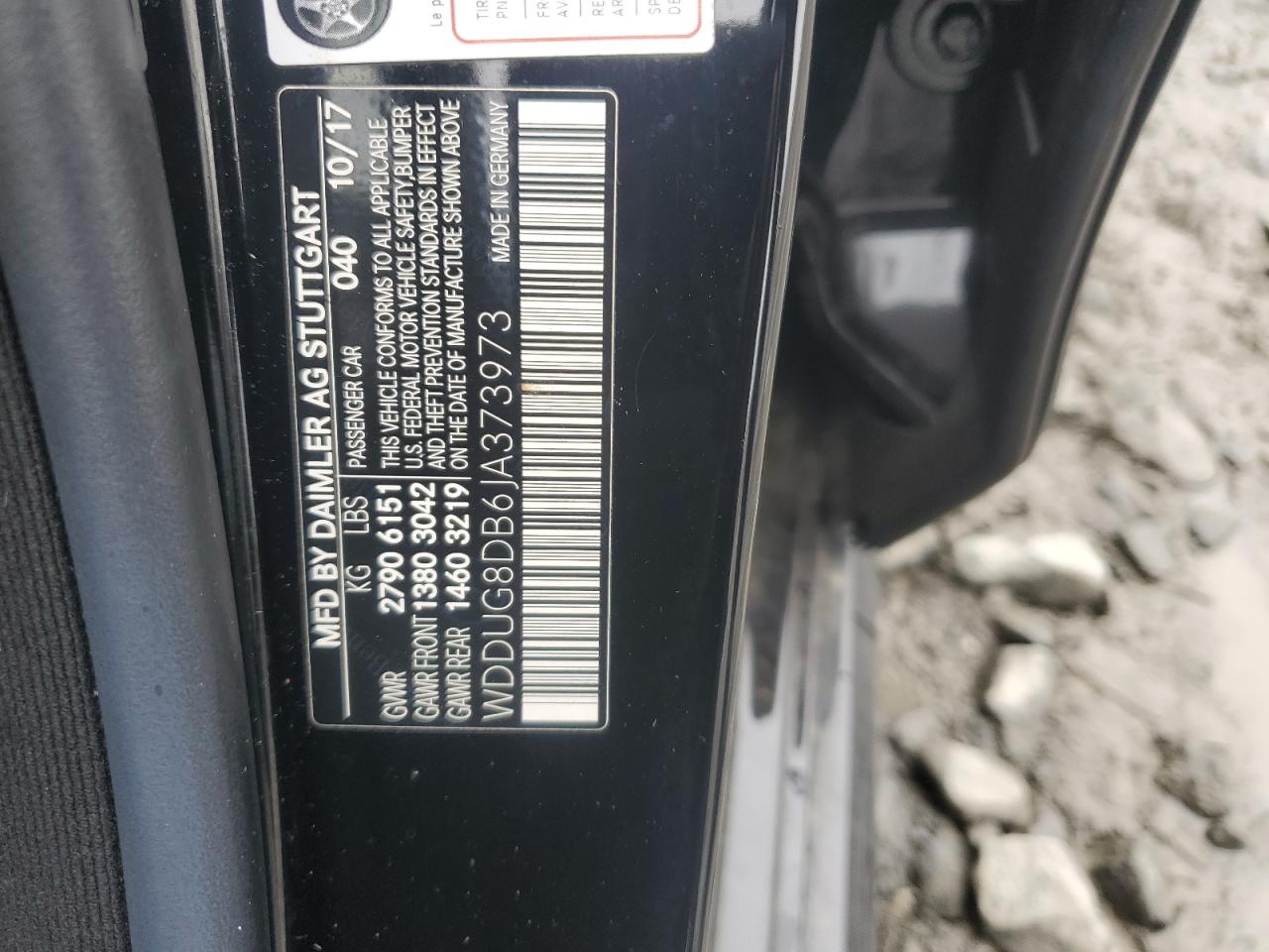 2018 Mercedes-Benz S 560 VIN: WDDUG8DB6JA373973 Lot: 58555605