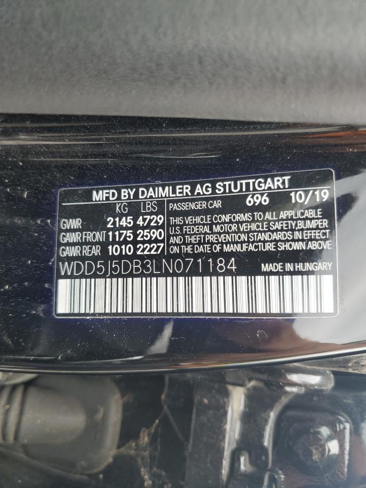 2020 Mercedes-Benz Cla 45 Amg VIN: WDD5J5DB3LN071184 Lot: 56328215