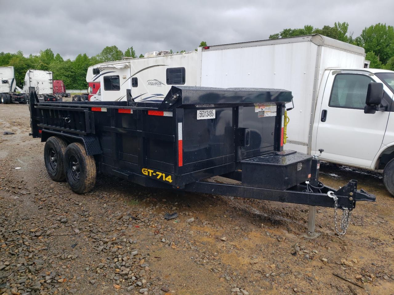 2024 Chubbs Steel Gt-714 Dump Trailer de vânzare în Chatham, VA - Normal Wear