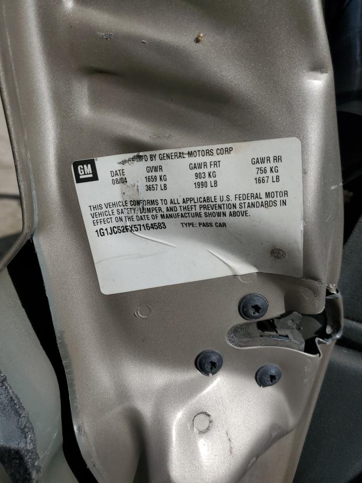 2005 Chevrolet Cavalier VIN: 1G1JC52FX57164583 Lot: 86637915