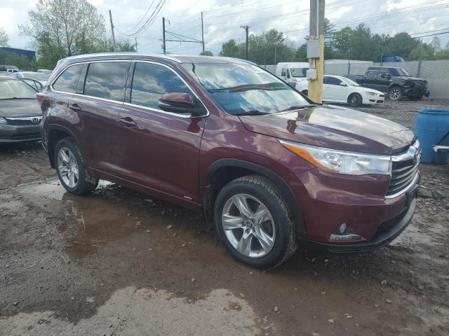 Parquets TOYOTA HIGHLANDER 2016 Burgundy