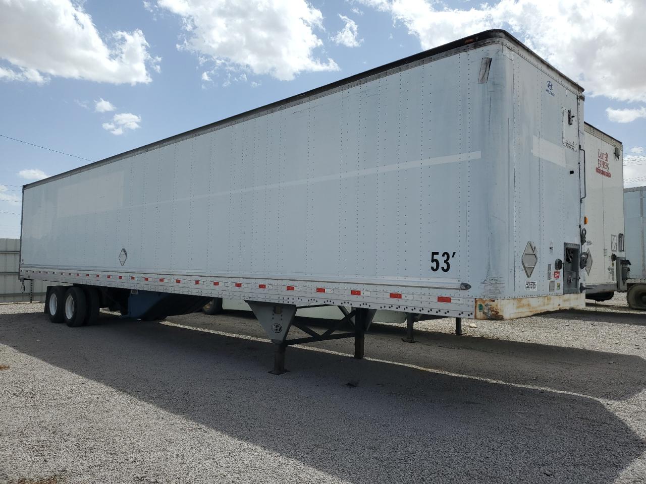 2007 Hyundai Translead V12530152-Ajs Dry Van Trailer for Sale in Anthony, TX - Rear End