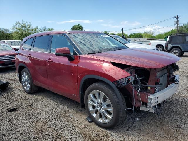  TOYOTA HIGHLANDER 2023 Czerwony