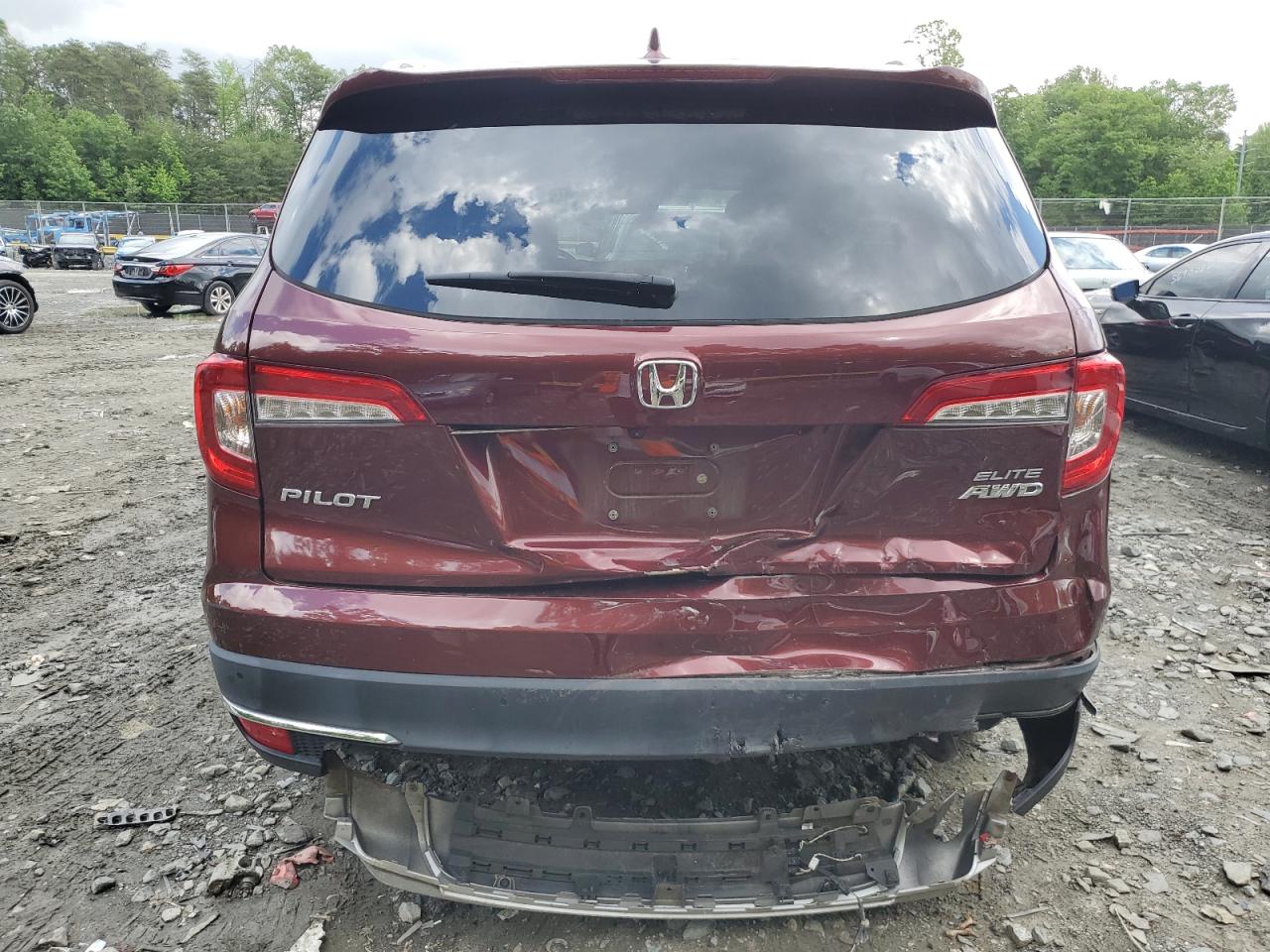 2019 Honda Pilot Elite VIN: 5FNYF6H05KB014358 Lot: 56230555