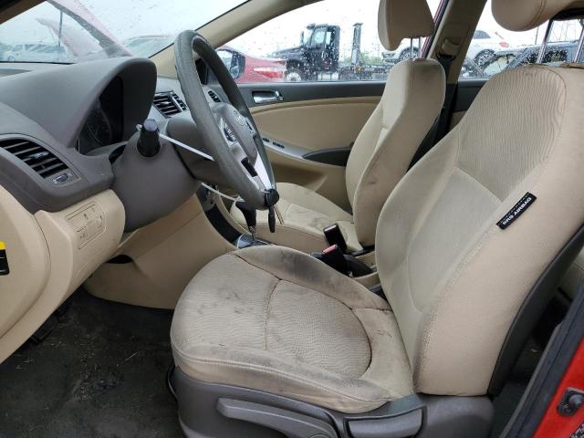  HYUNDAI ACCENT 2013 Красный