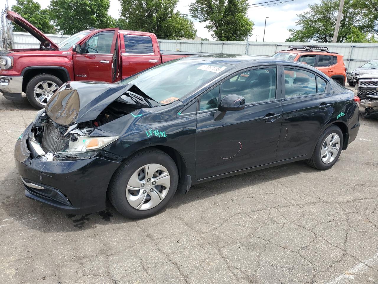 2013 Honda Civic Lx продається в Moraine, OH - Front End