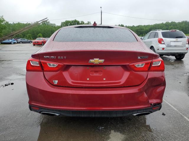  CHEVROLET MALIBU 2018 Czerwony