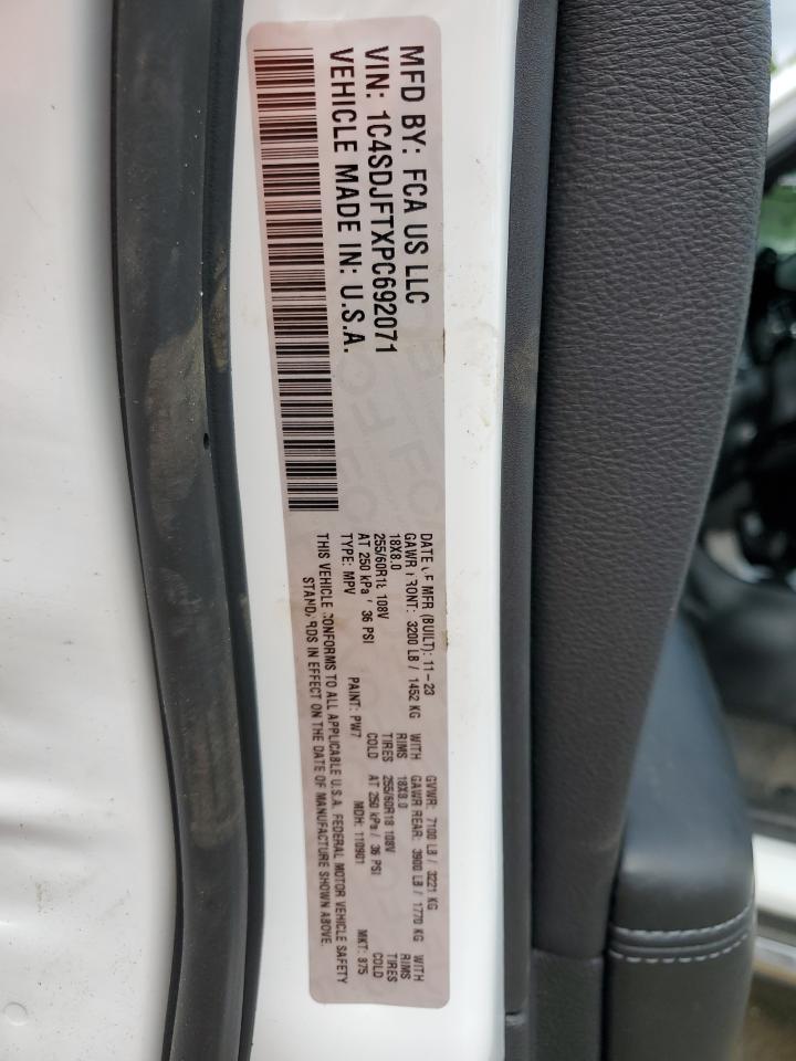 2023 Dodge Durango Pursuit VIN: 1C4SDJFTXPC692071 Lot: 56917985
