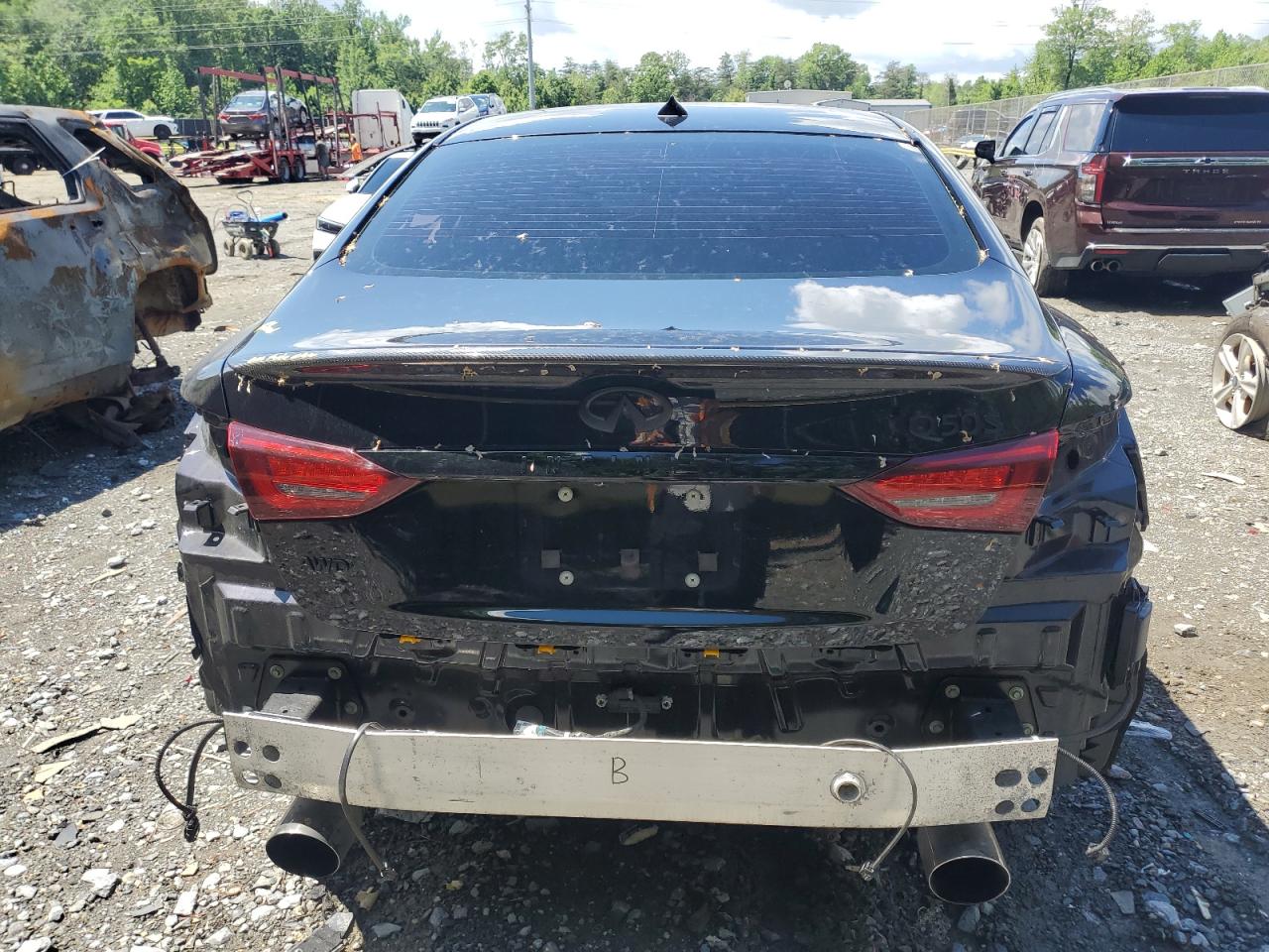 2023 Infiniti Q50 Red Sport 400 VIN: JN1FV7DR5PM590487 Lot: 56676465