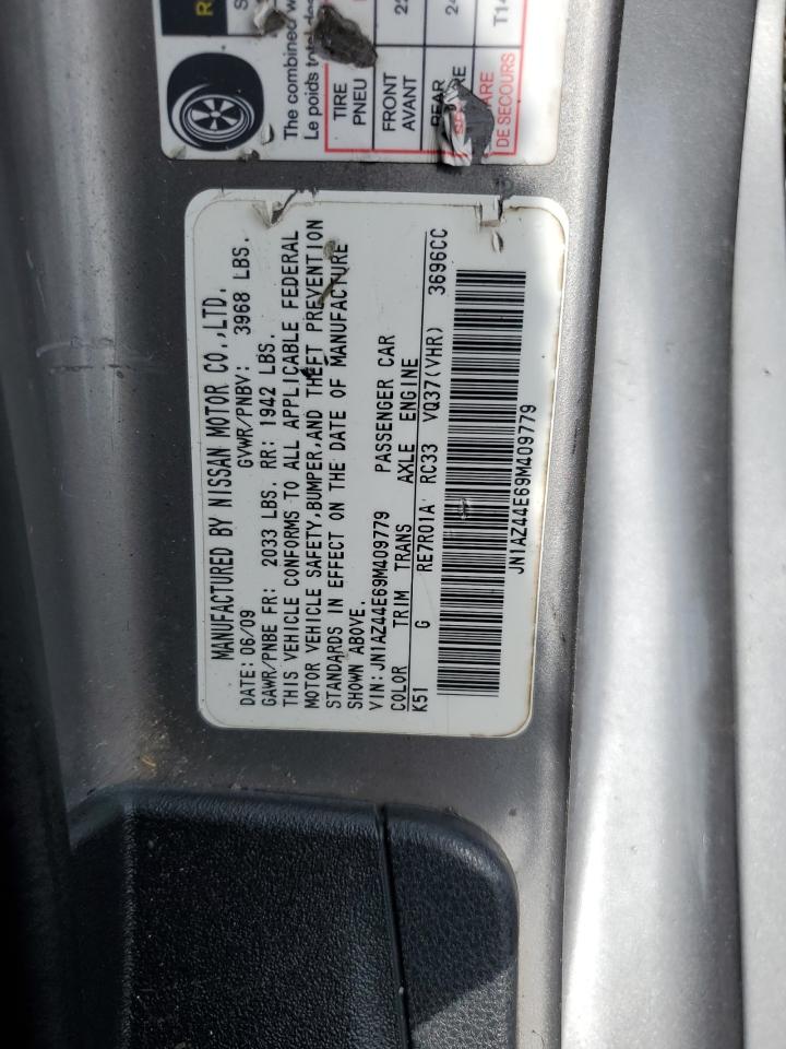 2009 Nissan 370Z VIN: JN1AZ44E69M409779 Lot: 55615955