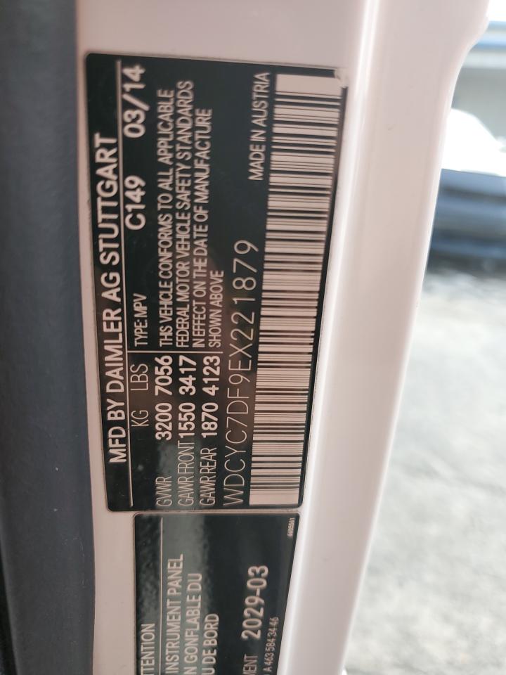 2014 Mercedes-Benz G 63 Amg VIN: WDCYC7DF9EX221879 Lot: 56877705