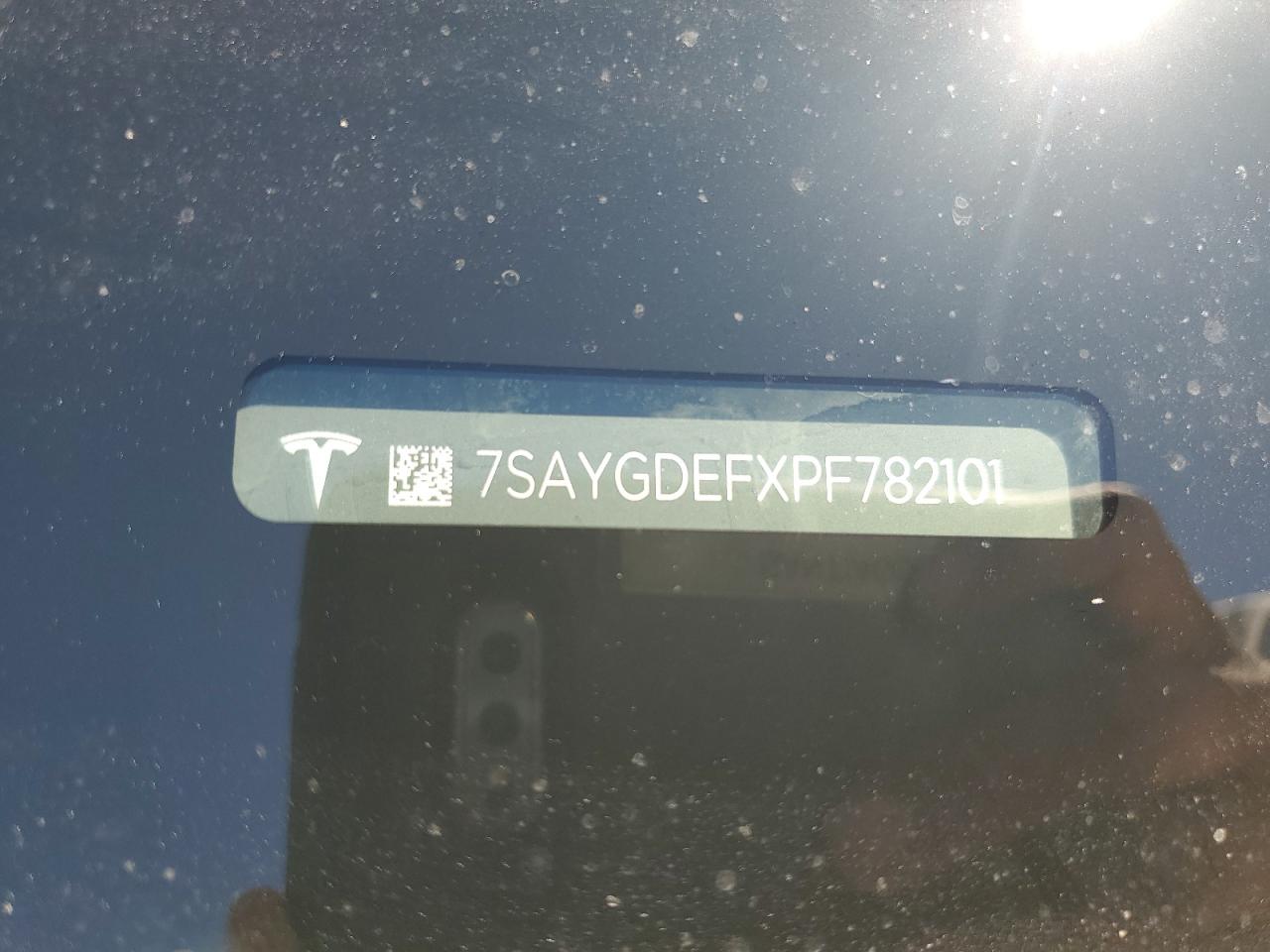 2023 Tesla Model Y VIN: 7SAYGDEFXPF782101 Lot: 55181695