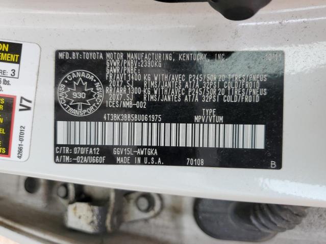 2011 TOYOTA VENZA   