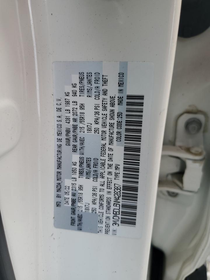2022 Mazda Cx-30 Premium VIN: 3MVDMBDL6NM428387 Lot: 57362575
