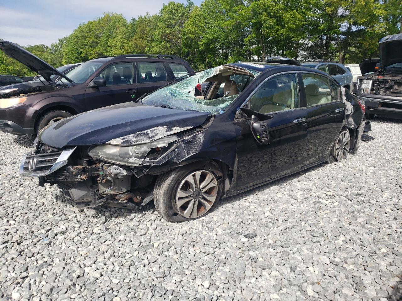 2013 Honda Accord Lx en Venta en North Billerica, MA - Rollover
