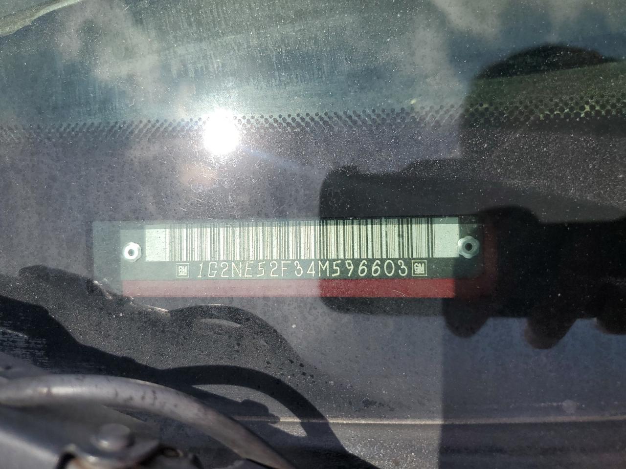 2004 Pontiac Grand Am Se VIN: 1G2NE52F34M596603 Lot: 57088665