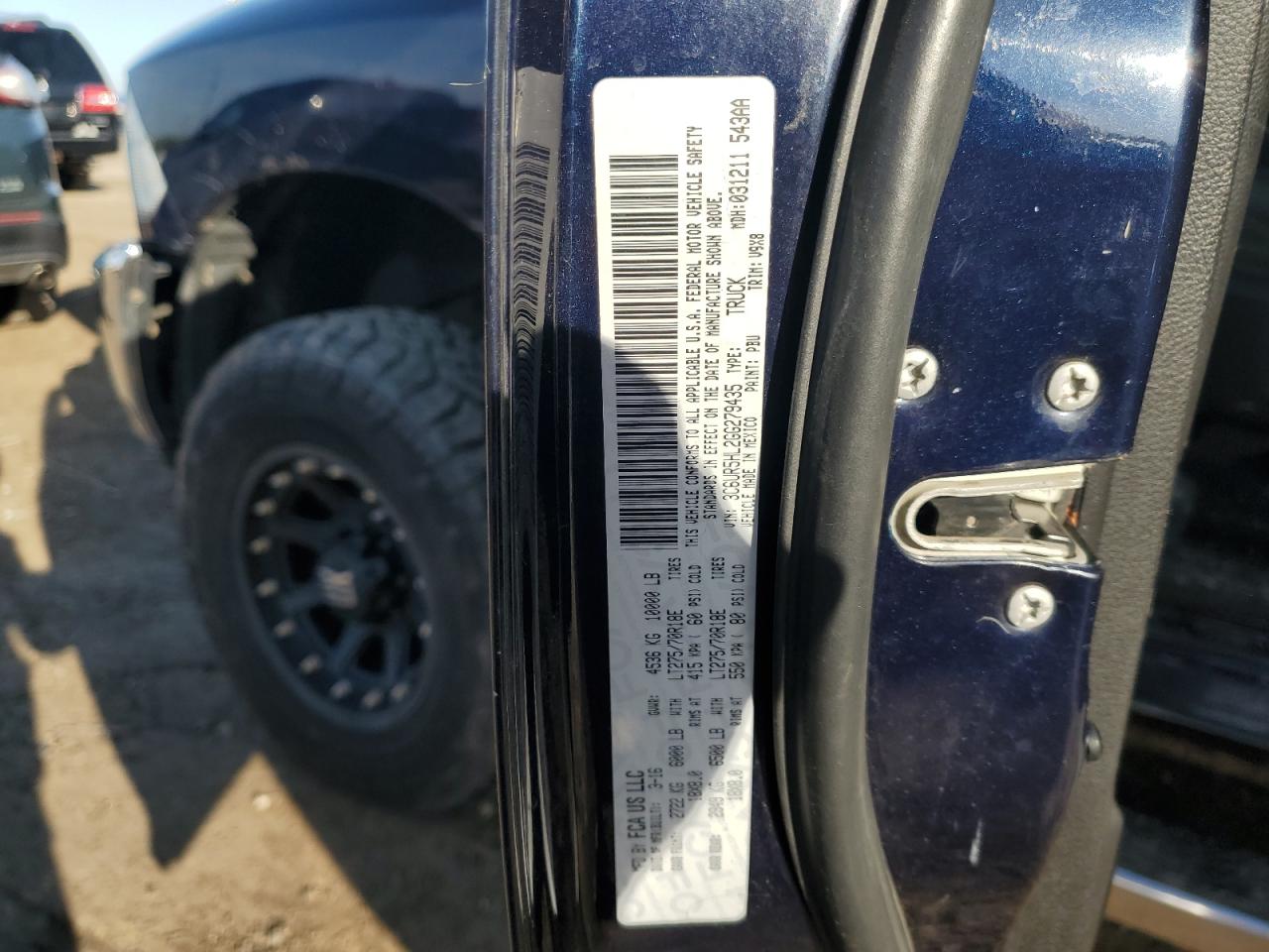 2016 Ram 2500 St VIN: 3C6UR5HL2GG279435 Lot: 56491165