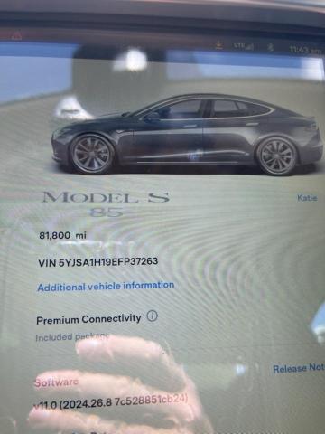 Hatchbacks TESLA MODEL S 2014 Silver