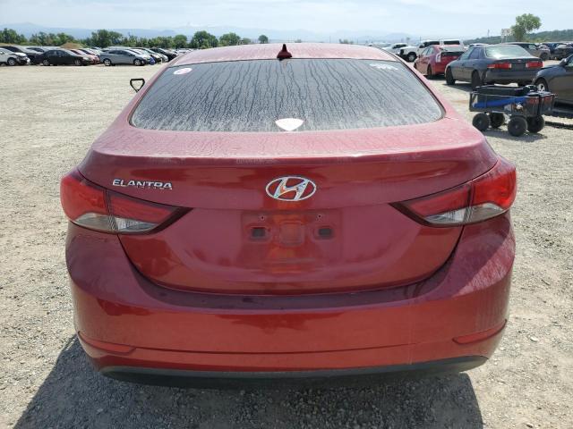  HYUNDAI ELANTRA 2016 Czerwony