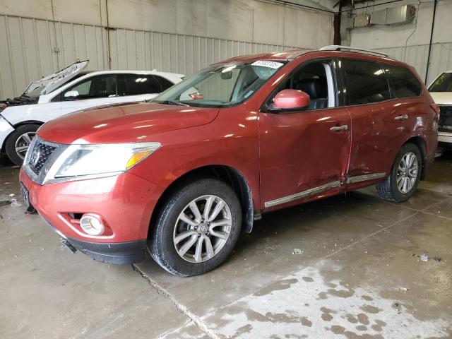  NISSAN PATHFINDER 2014 Czerwony
