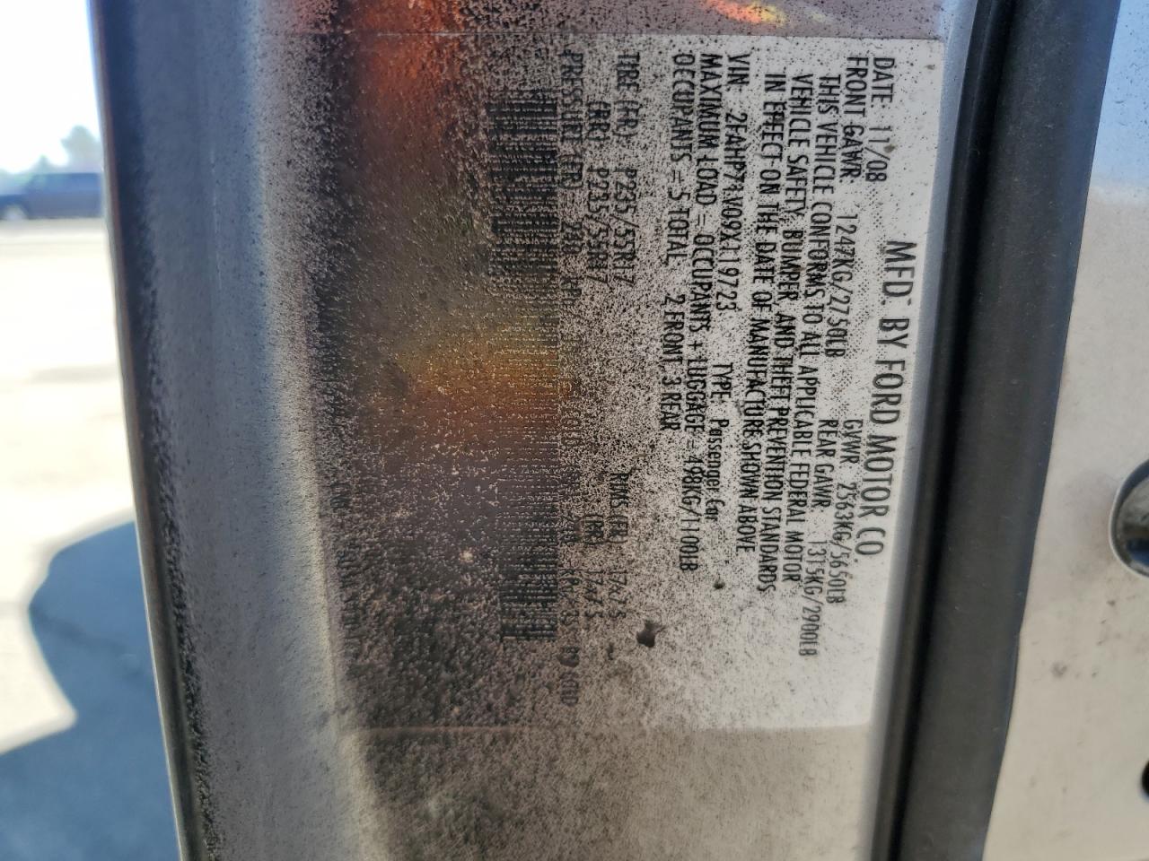 2009 Ford Crown Victoria Police Interceptor VIN: 2FAHP71V09X711972 Lot: 57175845