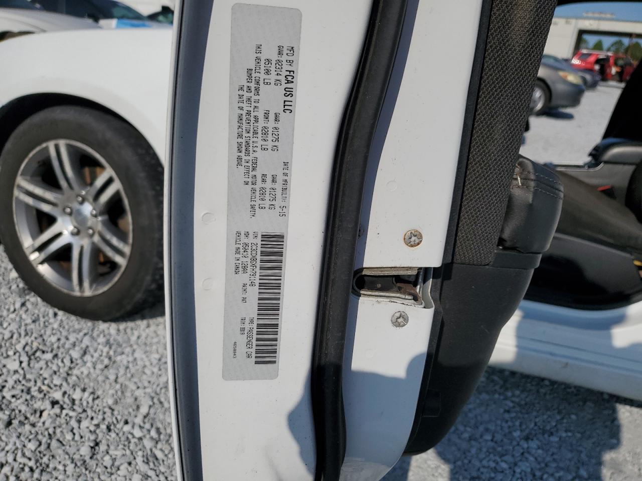 2015 Dodge Charger Se VIN: 2C3CDXBGXFH791148 Lot: 58258835