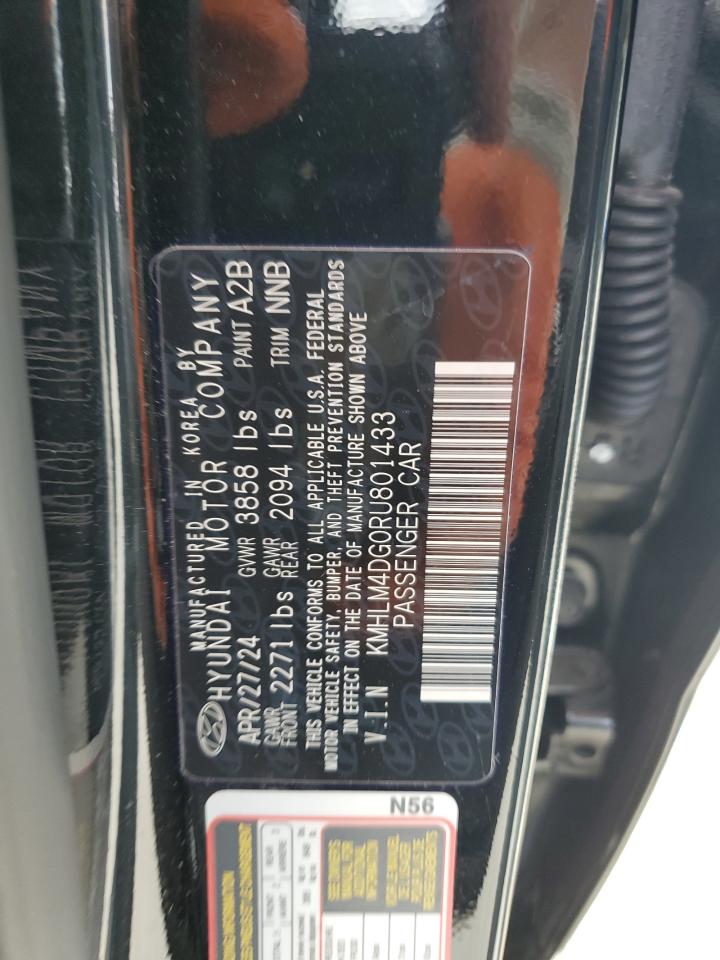 2024 Hyundai Elantra Sel VIN: KMHLM4DG0RU801433 Lot: 56959065