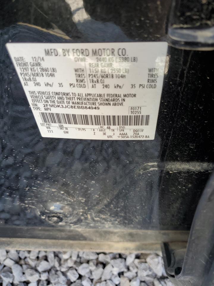 2014 Ford Edge Sel VIN: 2FMDK3JC8EBB84949 Lot: 57773595