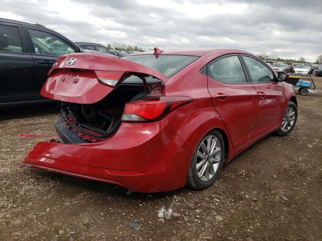  HYUNDAI ELANTRA 2014 Czerwony