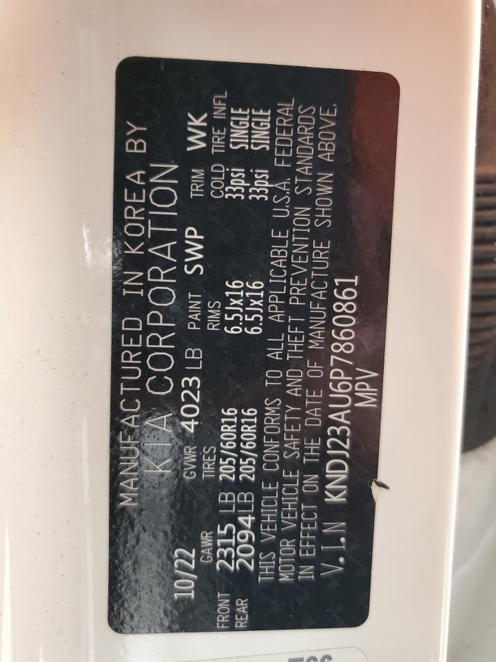 2023 Kia Soul Lx VIN: KNDJ23AU6P7860861 Lot: 58779475