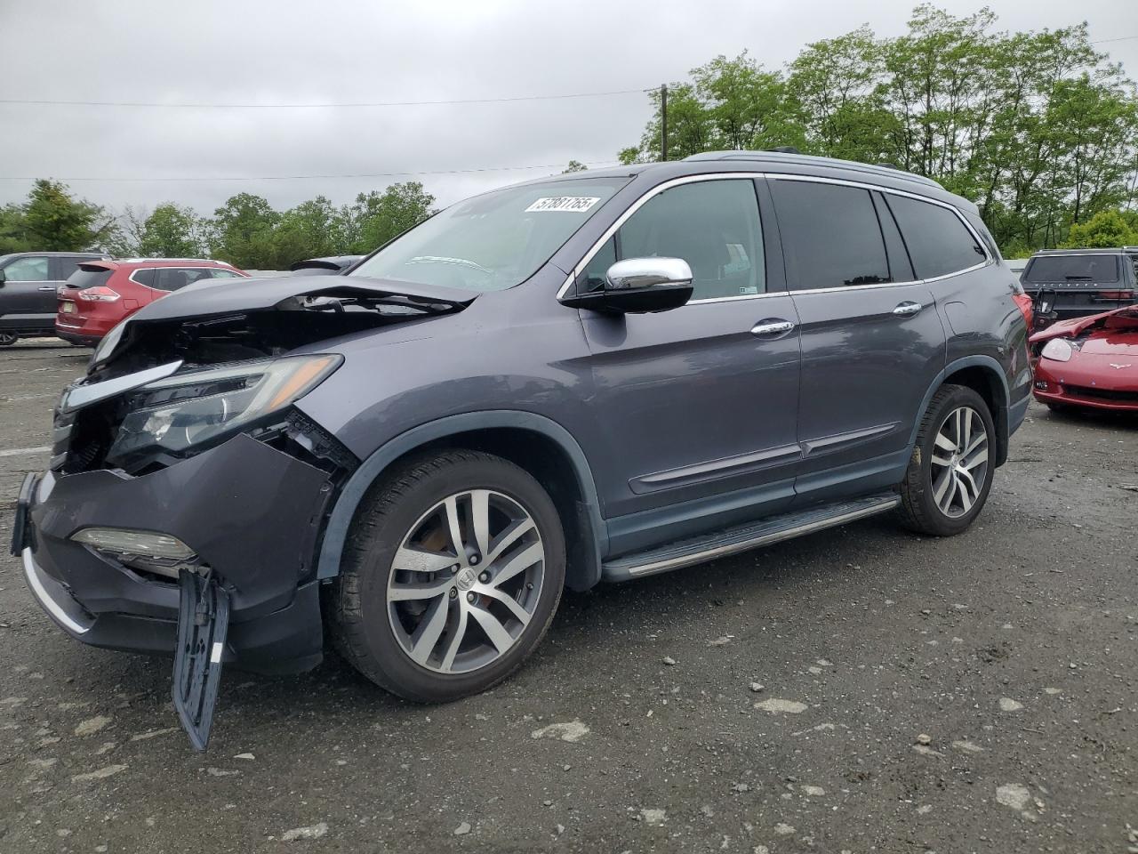 2018 Honda Pilot Elite للبيع في Windsor، NJ - Front End