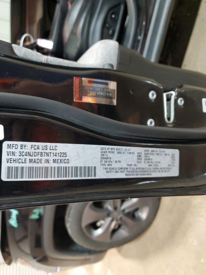 2022 Jeep Compass Latitude Lux VIN: 3C4NJDFB7NT141225 Lot: 56504855