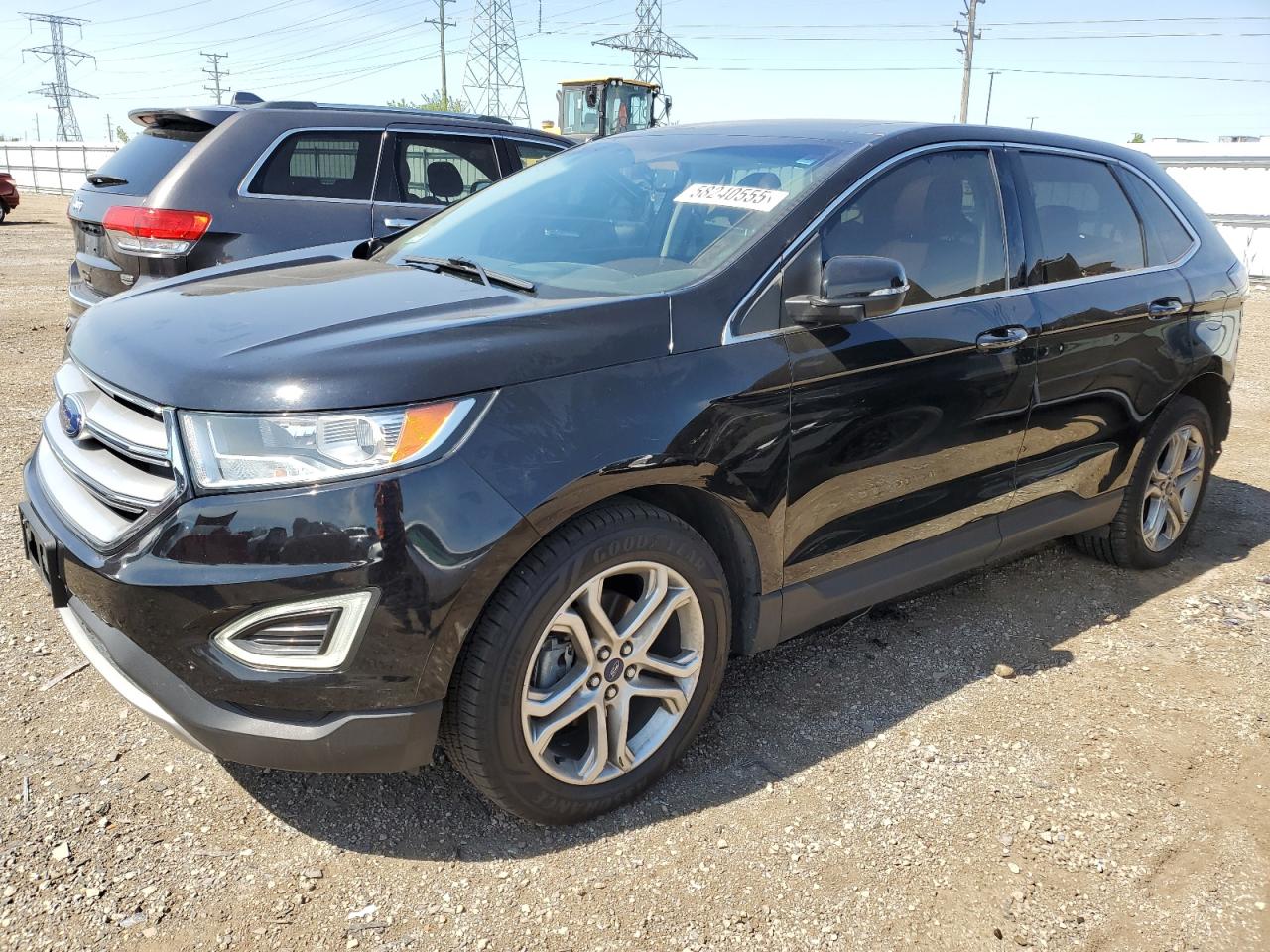 2017 Ford Edge Titanium იყიდება Elgin-ში, IL - Rear End