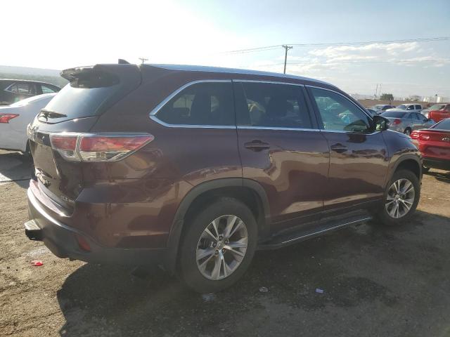  TOYOTA HIGHLANDER 2014 Burgundy
