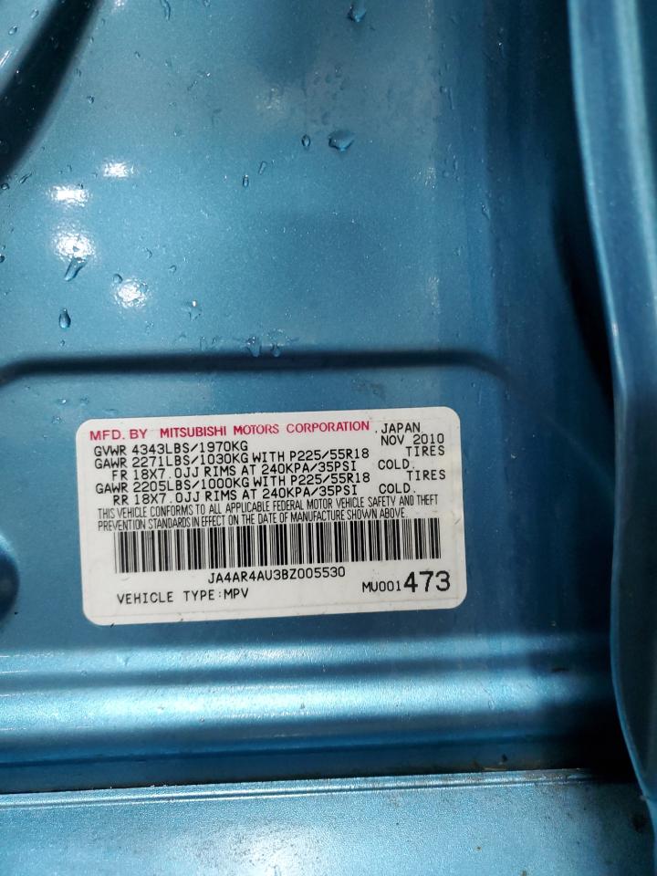 2011 Mitsubishi Outlander Sport Se VIN: JA4AR4AU3BZ005530 Lot: 57520205