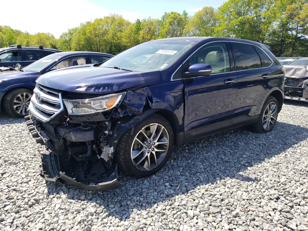 2016 Ford Edge Titanium VIN: 2FMPK4K99GBB69692 Lot: 57064415