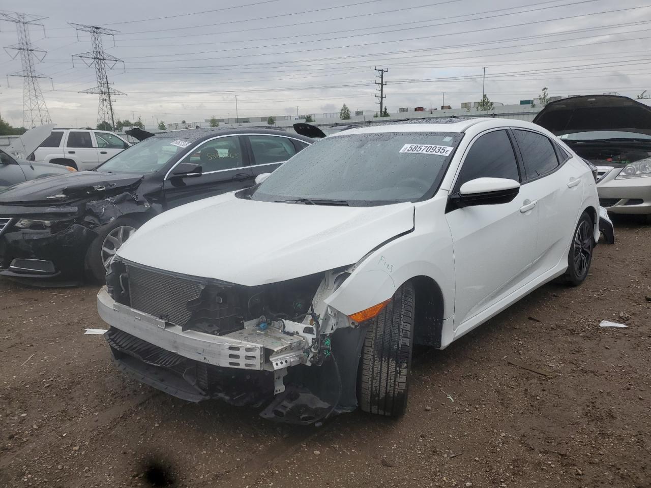 2017 Honda Civic Ex de vânzare în Elgin, IL - Front End