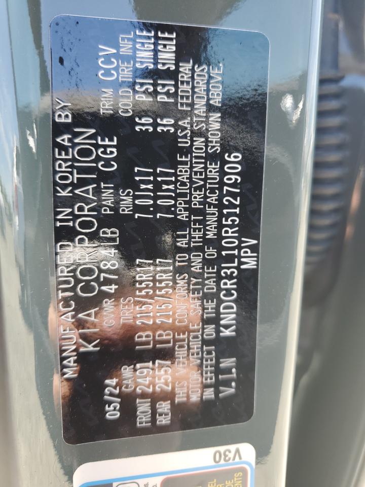2024 Kia Niro Wind VIN: KNDCR3L10R5127906 Lot: 56991385
