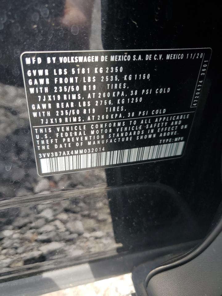 2021 Volkswagen Tiguan Se VIN: 3VV3B7AX4MM032014 Lot: 56798555