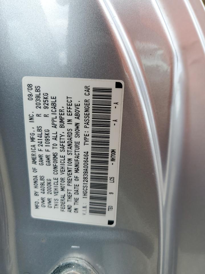 2009 Honda Accord Exl VIN: 1HGCS12839A006464 Lot: 55515125