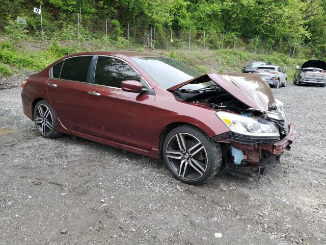 Седани HONDA ACCORD 2017 Бургунді
