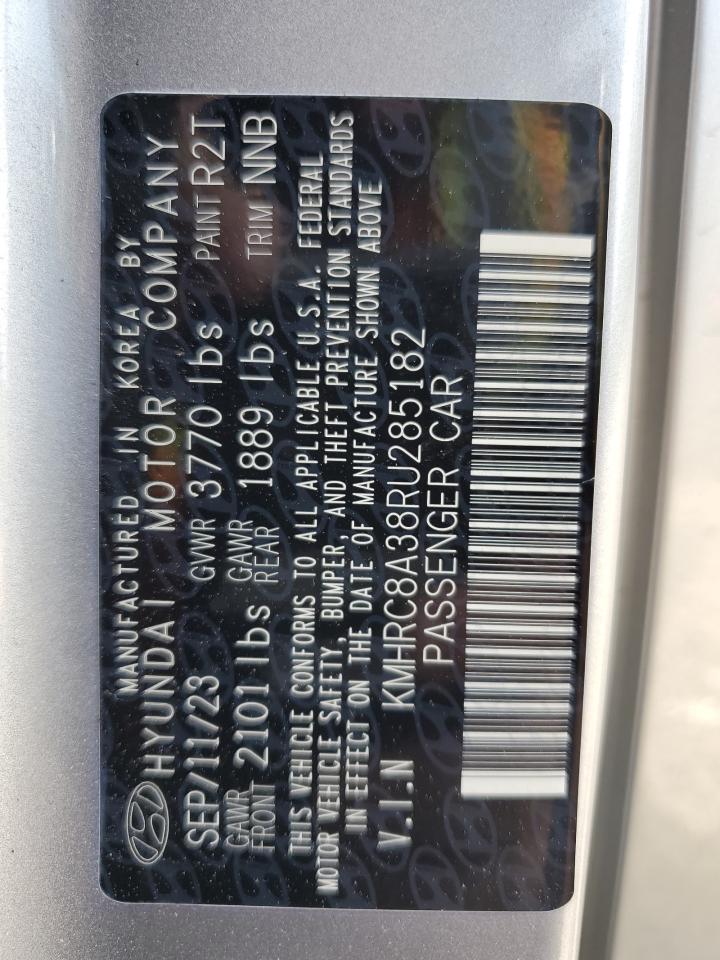 2024 Hyundai Venue Sel VIN: KMHRC8A38RU285182 Lot: 58998375