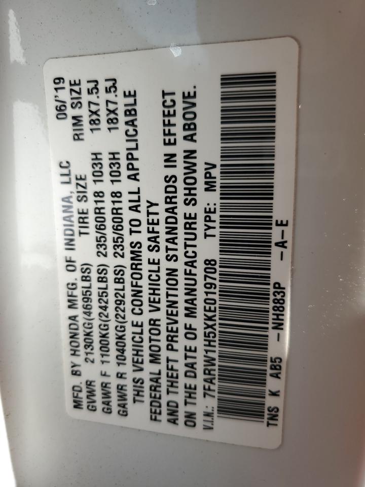 7FARW1H5XKE019708 HONDA CRV 2019