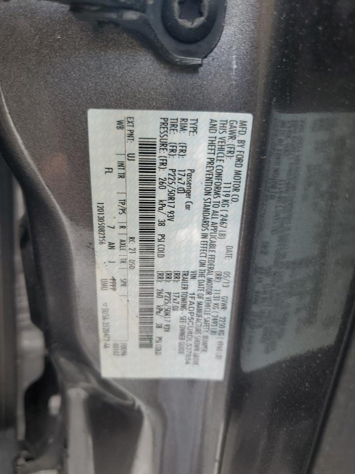 2013 Ford C-Max Premium VIN: 1FADP5CU8DL537654 Lot: 54437025