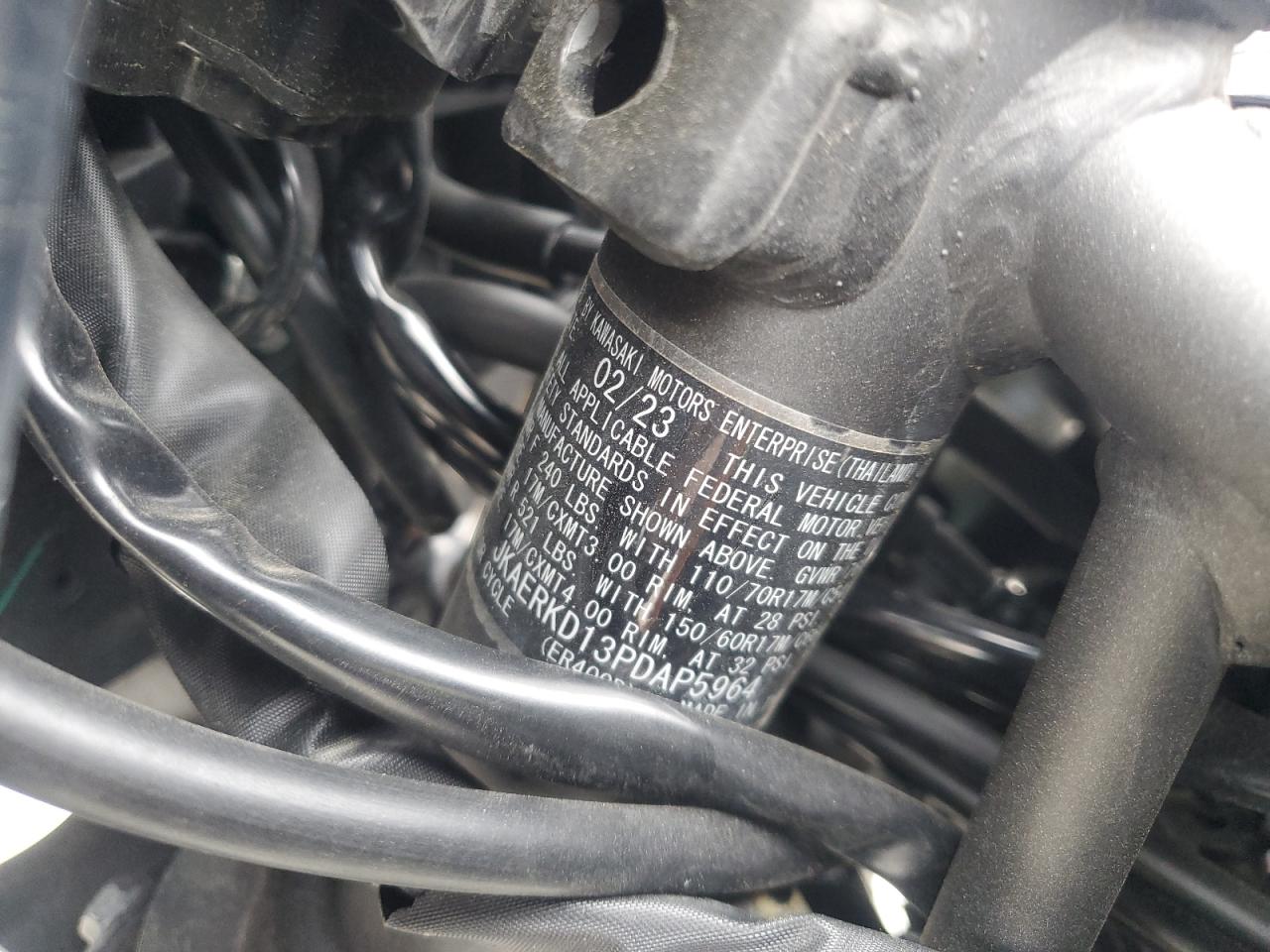 2023 Kawasaki Er400 D VIN: JKAERKD13PDAP5964 Lot: 58330655