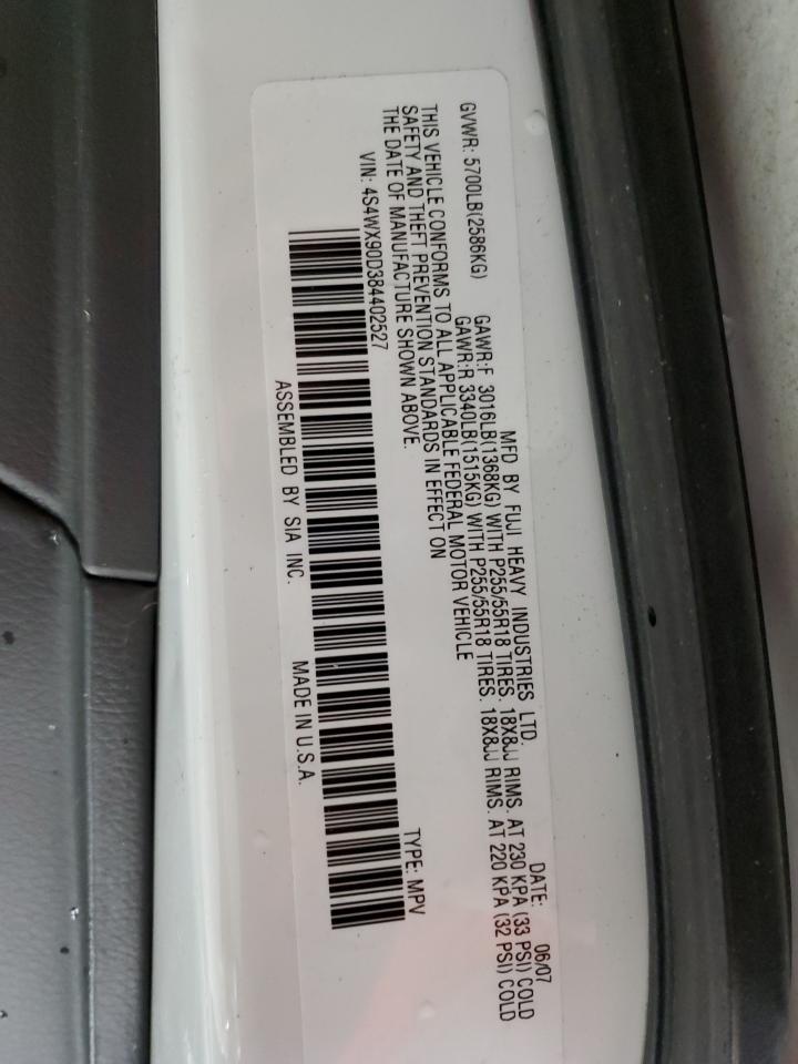 2008 Subaru Tribeca Limited VIN: 4S4WX90D384402527 Lot: 56453505