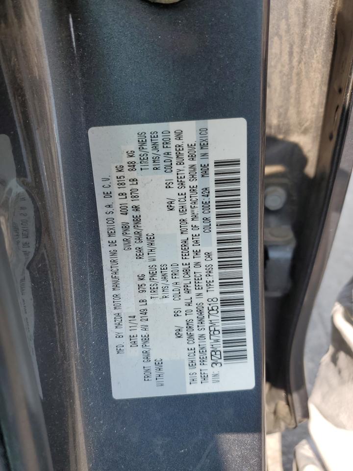 2015 Mazda 3 Grand Touring VIN: 3MZBM1W76FM170518 Lot: 59059415