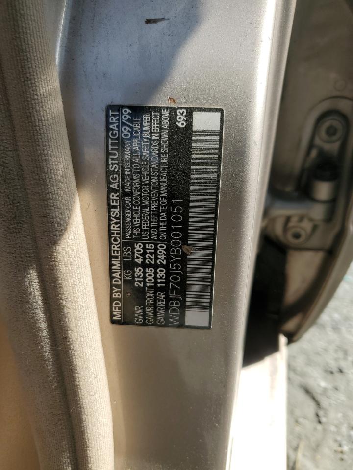 2000 Mercedes-Benz E 430 VIN: WDBJF70J5YB001051 Lot: 55320105