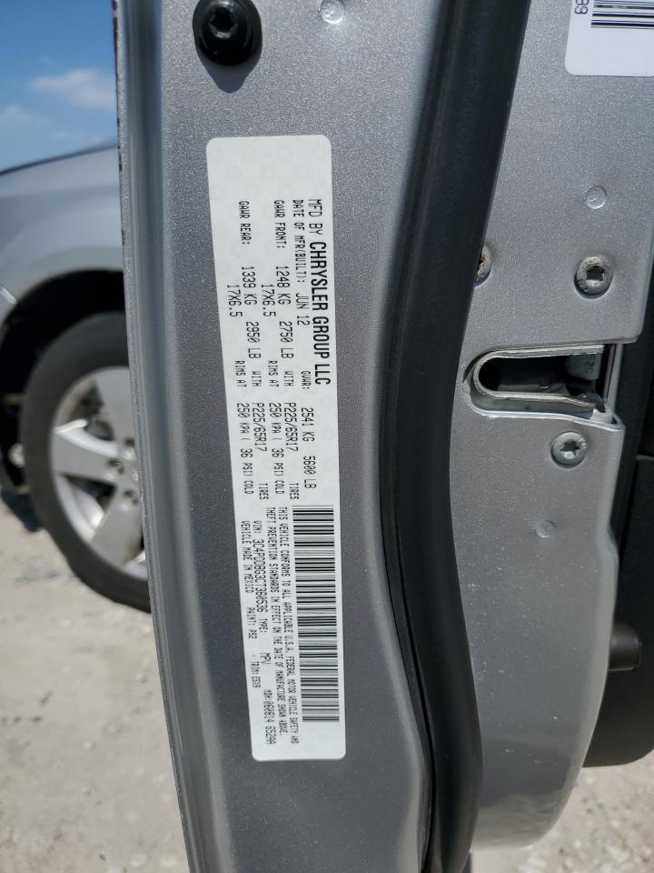 2012 Dodge Journey Sxt VIN: 3C4PDDBG3CT360536 Lot: 57483455